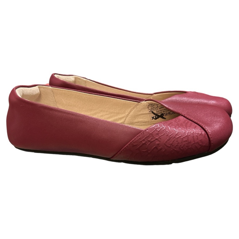 XERO SHOES Women’s Phoenix Leather Dressy Barefoot Flat in Raspberry. Sz 8.5